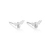 Olivia Burton Lucky Bee Silver Stud Earrings Side