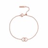 Olivia Burton Bejewelled Interlink Rose Gold Bracelet