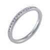 18ct White Gold 0.33ct Round Brilliant Diamond Full Hoop Eternity Ring