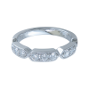 9ct White Gold 0.50ct Round Brilliant Diamond Fancy Band