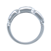 9ct White Gold 0.50ct Round Brilliant Diamond Fancy Band