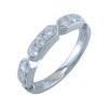9ct White Gold 0.50ct Round Brilliant Diamond Fancy Band