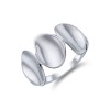 Silver Concave Pebble Ring