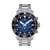 Tissot Seastar 1000 Black/Blue Dial Mens Watch T1204171104101 Front