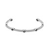 Gucci Interlocking Sterling Silver 3.5mm Bangle YBA661529001 - Size L