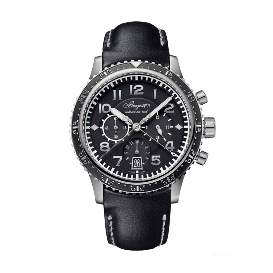 Breguet Type XX Black Strap Watch G3810TIH23ZU