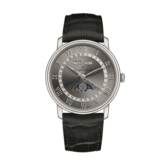 Blancpain Villeret Quantieme Complet Moonphase Mens Watch 6654-1113-55B