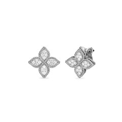 Roberto Coin Princess Flower 0.38ct Diamond Petal Earrings