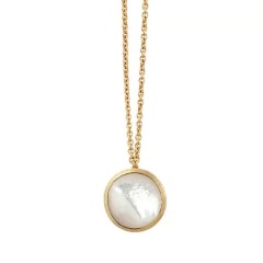 Marco Bicego Jaipur 18ct Yellow Gold and Mother of Pearl Ladies Necklace CB2607 MPW Y 02