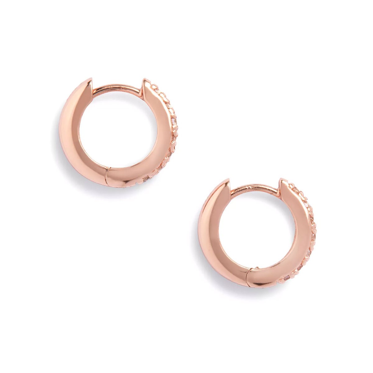 Gold Hoops Olivia Burton Huggie Hoops Olivia Burton Rose Gold