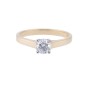 18ct Yellow Gold 0.50ct Round Brilliant Diamond Solitaire Engagement Ring
