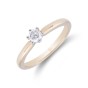 18ct Yellow Gold 0.33ct Round Brilliant Solitaire Ring