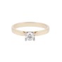 18ct Yellow Gold Brilliant Cut 0.25ct Diamond Solitaire Ring