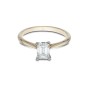 18ct Yellow Gold Emerald Cut 0.75ct Diamond Solitaire Ring