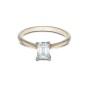 18ct Yellow Gold Emerald Cut 0.75ct Diamond Solitaire