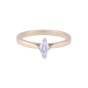 18ct Yellow Gold 0.33ct Marquise Cut Diamond Solitaire Ring