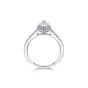 Platinum Marquise Cut 0.90ct Diamond Halo Ring
