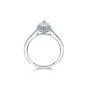 Platinum Marquise Cut 0.90ct Diamond Halo Ring