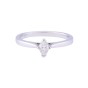 18ct White Gold 0.25ct Marquise Cut Diamond Solitaire Ring