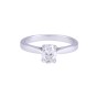 18ct White Gold 0.75ct Oval Cut Diamond Solitaire Ring