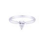 18ct White Gold 0.33ct Pear Shape Diamond Solitaire Ring