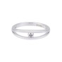 Platinum 0.10ct Round Brilliant Diamond Solitaire Ring