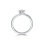 Platinum Brilliant Cut 0.33ct Diamond Twist Solitaire Ring