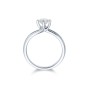 Platinum Brilliant Cut 0.75ct Diamond Twist Solitaire Ring