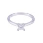 Platinum Princess Cut 0.50ct Diamond Solitaire Ring