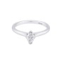 Platinum 0.40ct Marquise Cut Diamond Solitaire Ring