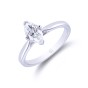 Platinum Marquise Cut 0.75ct Diamond Solitaire Ring