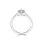 Platinum Marquise Cut 0.33ct Diamond Halo Solitaire Ring