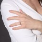 Platinum Oval Cut 0.60ct Diamond Solitaire Ring