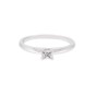 9ct White Gold 0.20ct Princess Cut Diamond Solitaire Ring