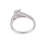 Platinum Round Brilliant Diamond Solitaire with Diamond Shoulders, Approx. 1.00ct Total Weight