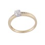18ct Yellow Gold Round Brilliant Diamond Solitaire with Diamond Shoulders, Approx. 0.45ct Total Weight
