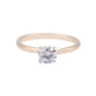 Certificated 18ct Yellow Gold 0.70ct Round Brilliant Diamond Solitaire Ring