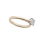 Certificated 18ct yellow gold approx 0.60ct round brilliant diamond solitaire ring