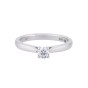 Certificated Platinum Approx 0.25ct Diamond Solitaire Ring
