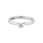 Certificated Platinum approx 0.30ct Diamond Solitaire Ring