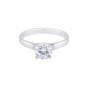 Platinum Certificated 1.00ct Round Brilliant Diamond Engagement Ring