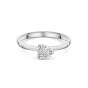 Platinum Twist Round Brilliant 0.60ct 3 Claw Diamond Solitaire Ring