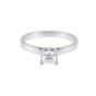 Certificated Platinum 0.53ct Princess Cut Diamond Solitaire Ring