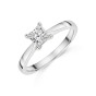 Platinum Princess Cut 0.75ct Diamond Solitaire Ring