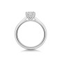 Platinum 0.50ct Princess Cut Diamond Solitaire Ring