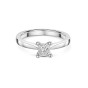 Platinum 0.50ct Princess Cut Diamond Solitaire Ring