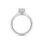 Platinum Princess Cut 0.75ct Diamond Solitaire Ring with Claw Set Shoulders