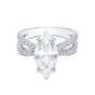 Platinum Marquise Cut 3.00ct Diamond Solitaire Ring