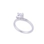 Certificated Platinum Princess Cut Diamond Twist Engagement Ring With Diamond Shoulders, Total Weight Approx. 1.24ct.