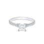 Platinum Princess Cut 0.70ct Diamond Solitaire Ring